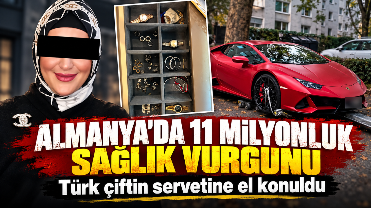 Almanya’da 11 milyonluk sağlık vurgunu: Türk çiftin servetine el konuldu